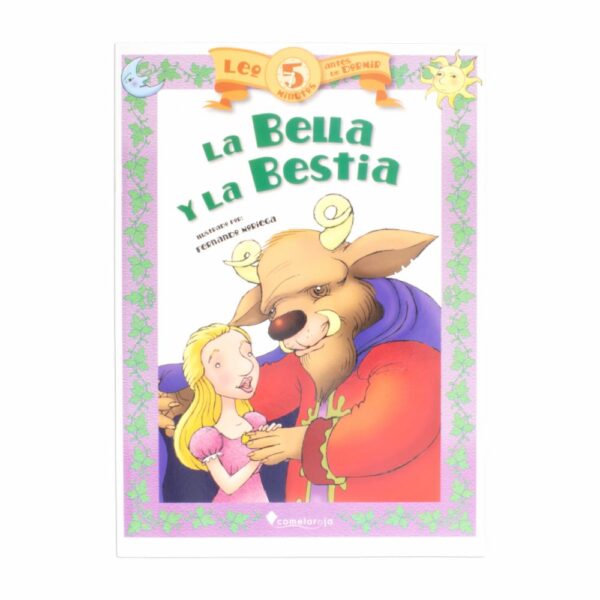 Libro La Bella Y La Bestia Leo 5 Minutos Antes De Dormir MR.BOOKS 16 Páginas