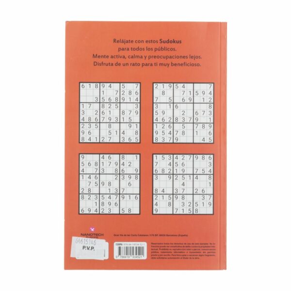 Libro De Sudokus Incluye Soluciones MR.BOOKS 320 Páginas - Imagen 2