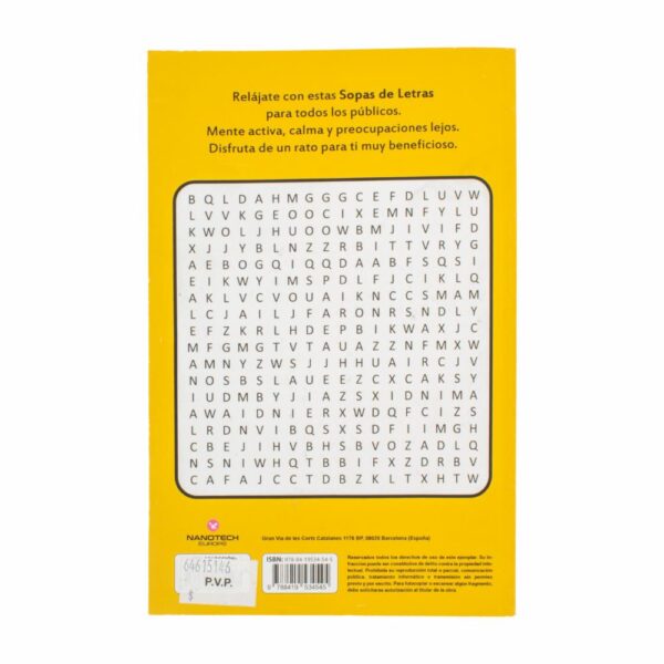 Libro Sopas De Letras Portada Girasol MR.BOOKS 320 Páginas - Imagen 2