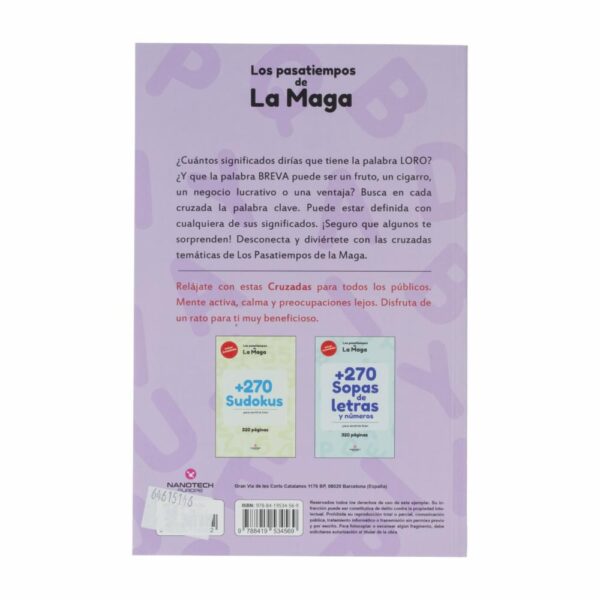 Libro Los Pasatiempos De La Maga Más 290 Cruzadas MR.BOOKS 320 Páginas - Imagen 2