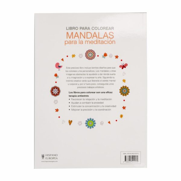 Libro Mandalas Para La Meditación HISPANO EUROPEA 68 Páginas - Imagen 2