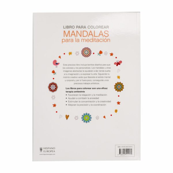 Libro Mandalas Para La Meditación HISPANO EUROPEA 68 Páginas - Imagen 2