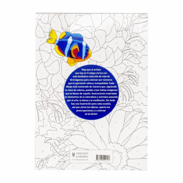 Libro Colorea Por Números Para La Calma HISPANO EUROPEA 69 Páginas - Imagen 2