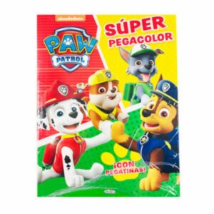Paw Patrol Super Pegacolor LIBRO DIVO 40 Páginas