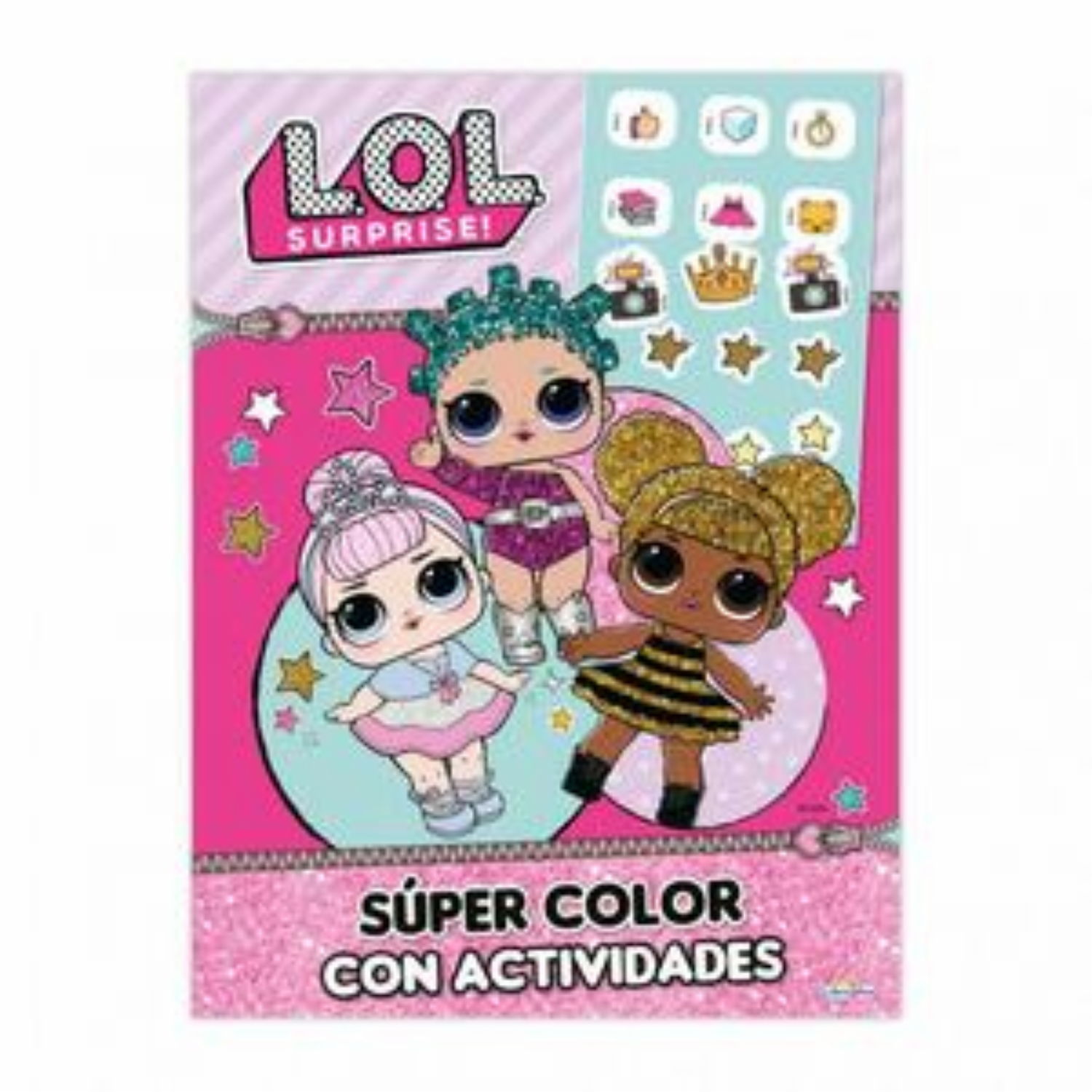 Libro Lol Surprise Super Color Con Actividades LIBRO DIVO 40 Páginas