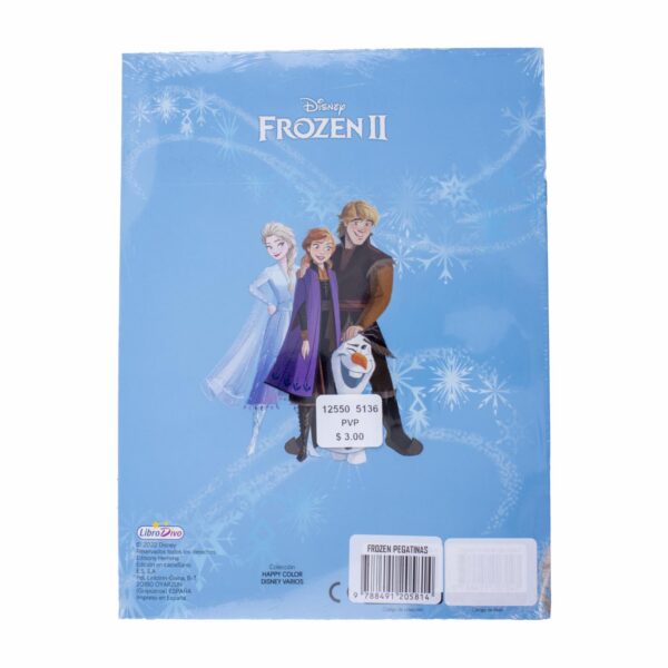 Libro Frozen Pegatinas Para Pequeños 2T LIBRO DIVO 12 Páginas - Imagen 2