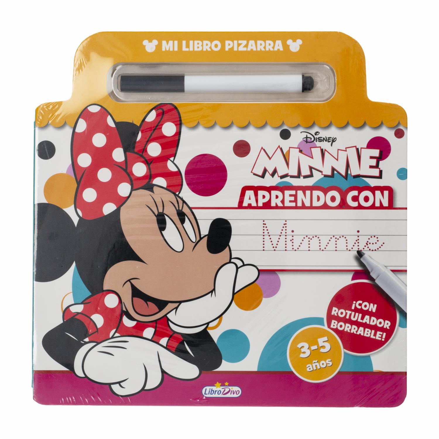 Libro Pizarra Aprendo Con Minne MEGABOOKS 22 Páginas