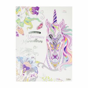 Libro Para Colorear Unicornios Maravillosos SALDAÑA 64 Páginas
