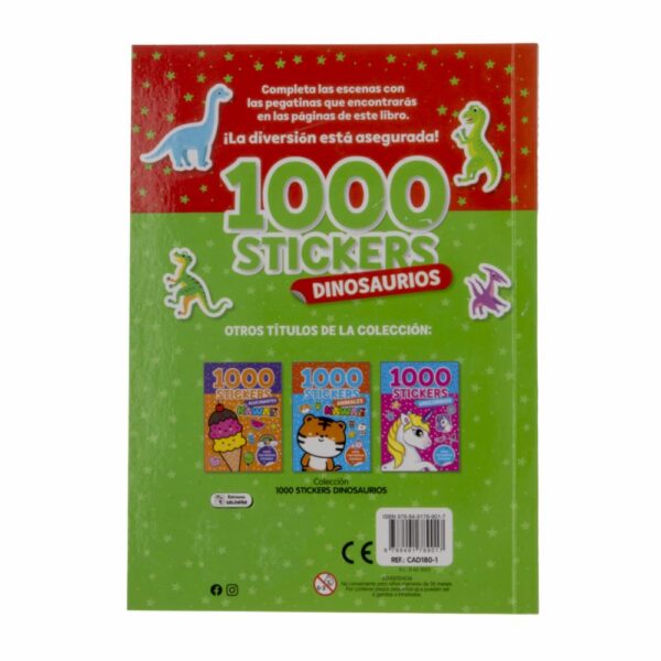 Stickers De Dinosaurios Crea Tus Propias Escenas SALDAÑA 120 Páginas - Imagen 2