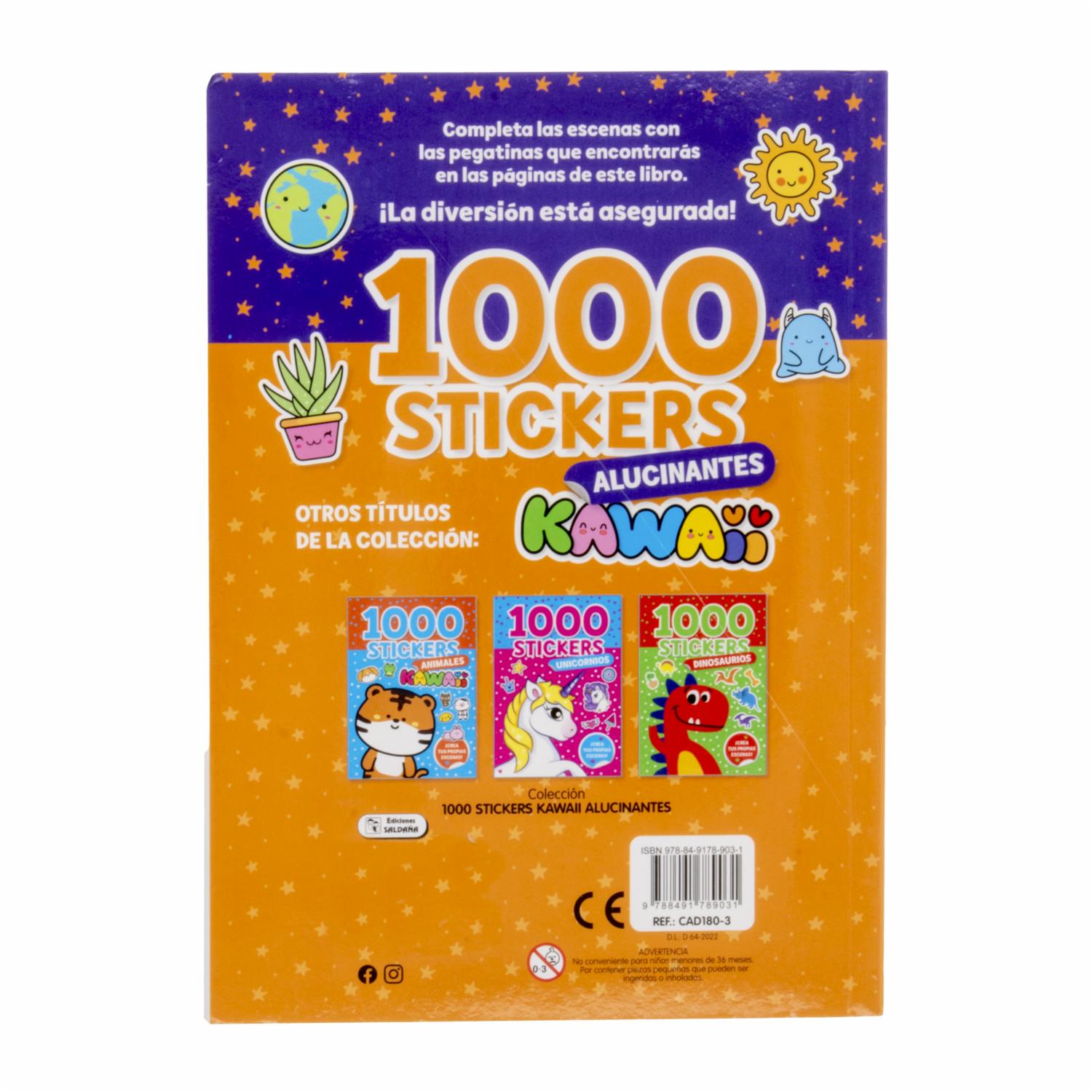 Stickers Alucinantes Kawaii Crea Tus Propias Escenas EDICIONES SALDAÑA 120 Páginas - Imagen 2