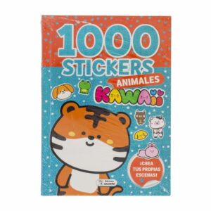 Libro Animales Kawaii 1000 Stickers SALDAÑA 88 Páginas