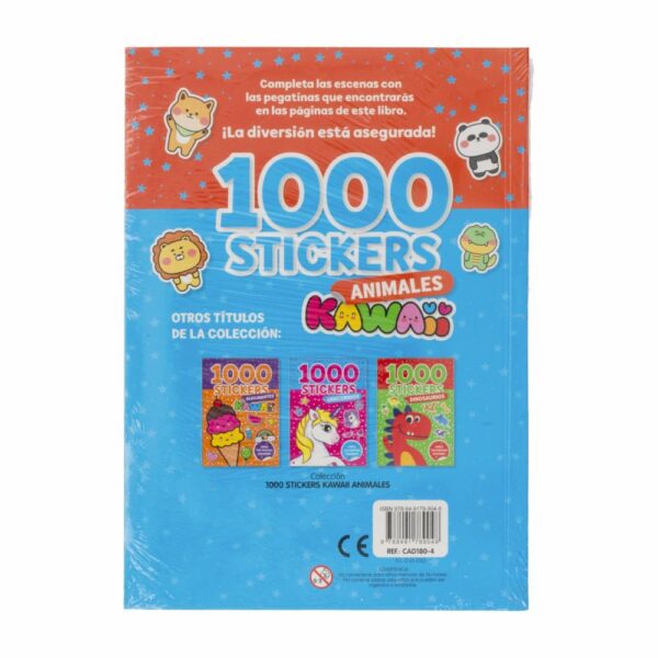 Libro Animales Kawaii 1000 Stickers SALDAÑA 88 Páginas - Imagen 2