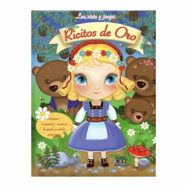 Libro Ricitos De Oro Lee Viste Y Juega ESTUDIO DIDACTICO 23 Páginas