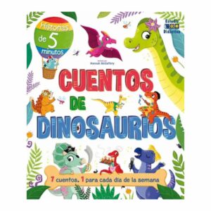 Libro Cuentos De Dinosaurios 7 Cuentos 1 Para Cada Dia ESTUDIO DIDACTICO 48 Páginas