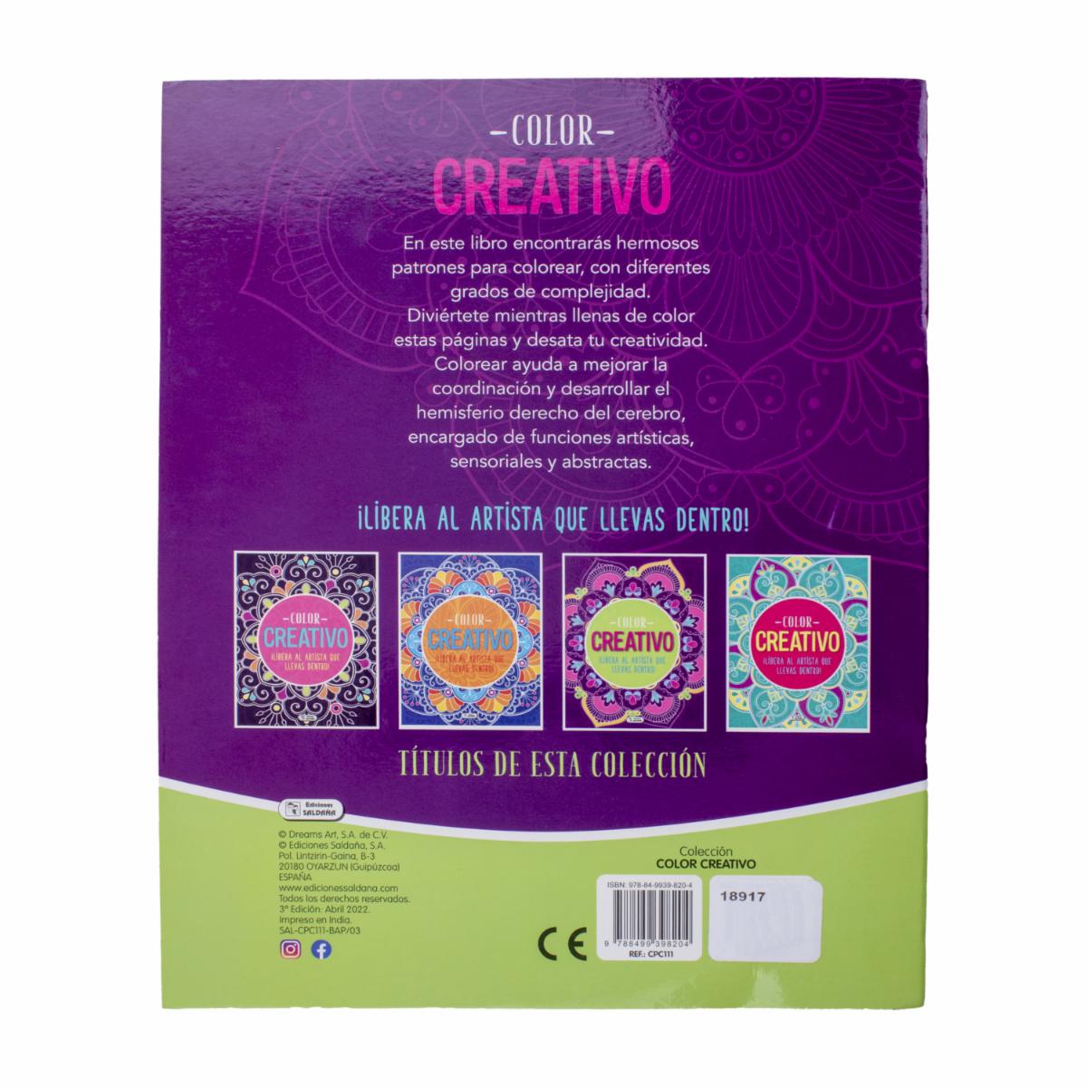 Libro Color Creativo EDICIONES SALDAÑA 24 Páginas