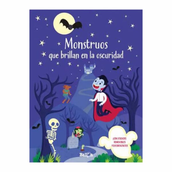 Libro Monstruos Brillan En La Oscuridad BALLON 16 Páginas