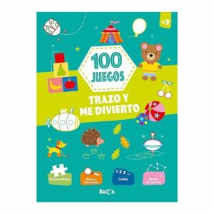 Libro 100 Juegos Trazo +3 BALLON 32 Páginas
