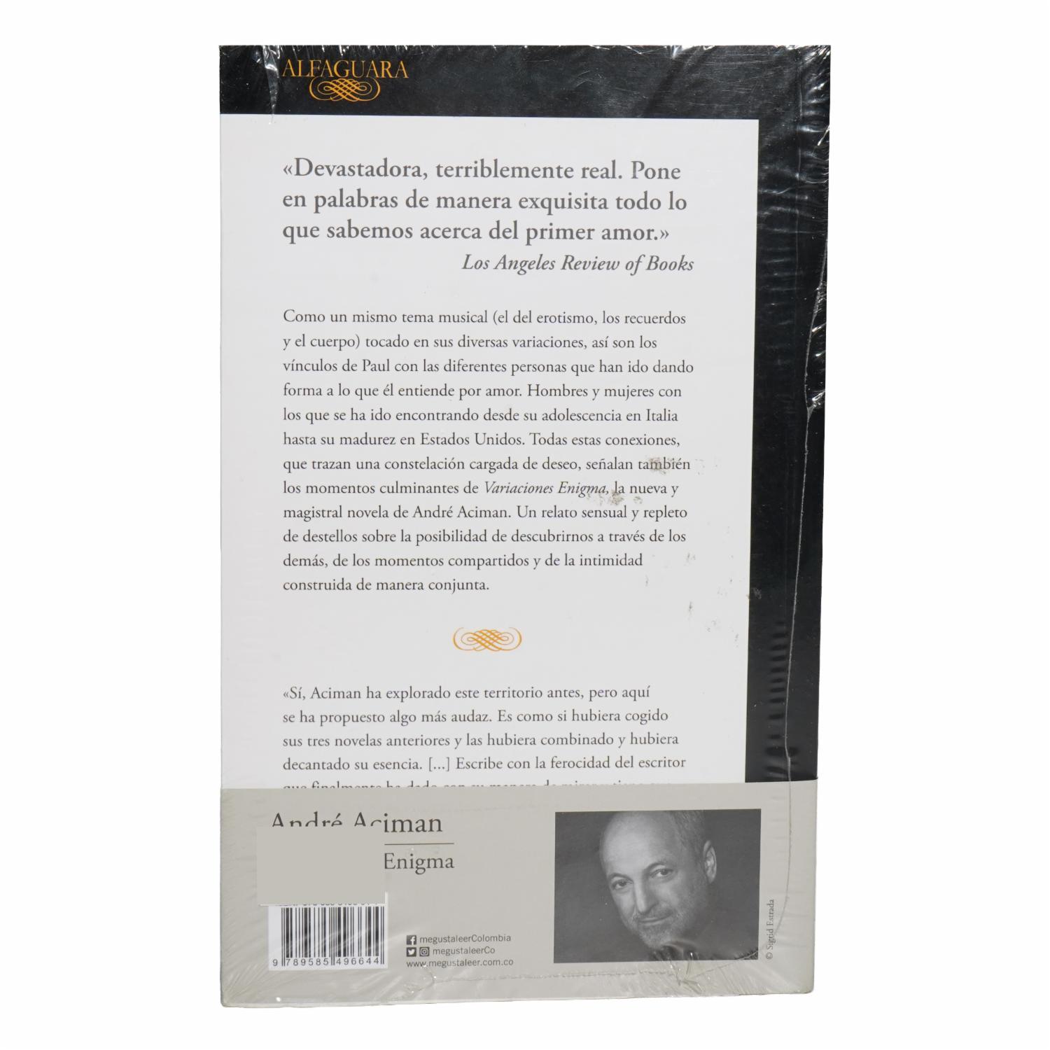 Variaciones Enigma André Aciman ALFAGUARA 315 Páginas - Imagen 2