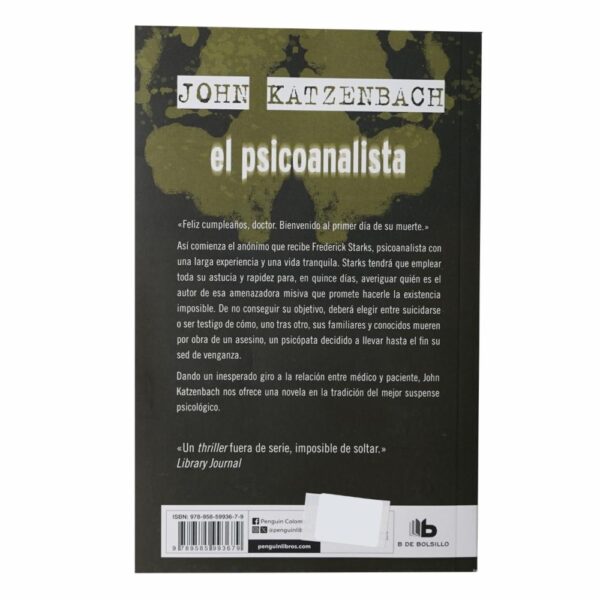 El Psicoanalista John Katzenbach EDICIONES B 523 Páginas - Imagen 2