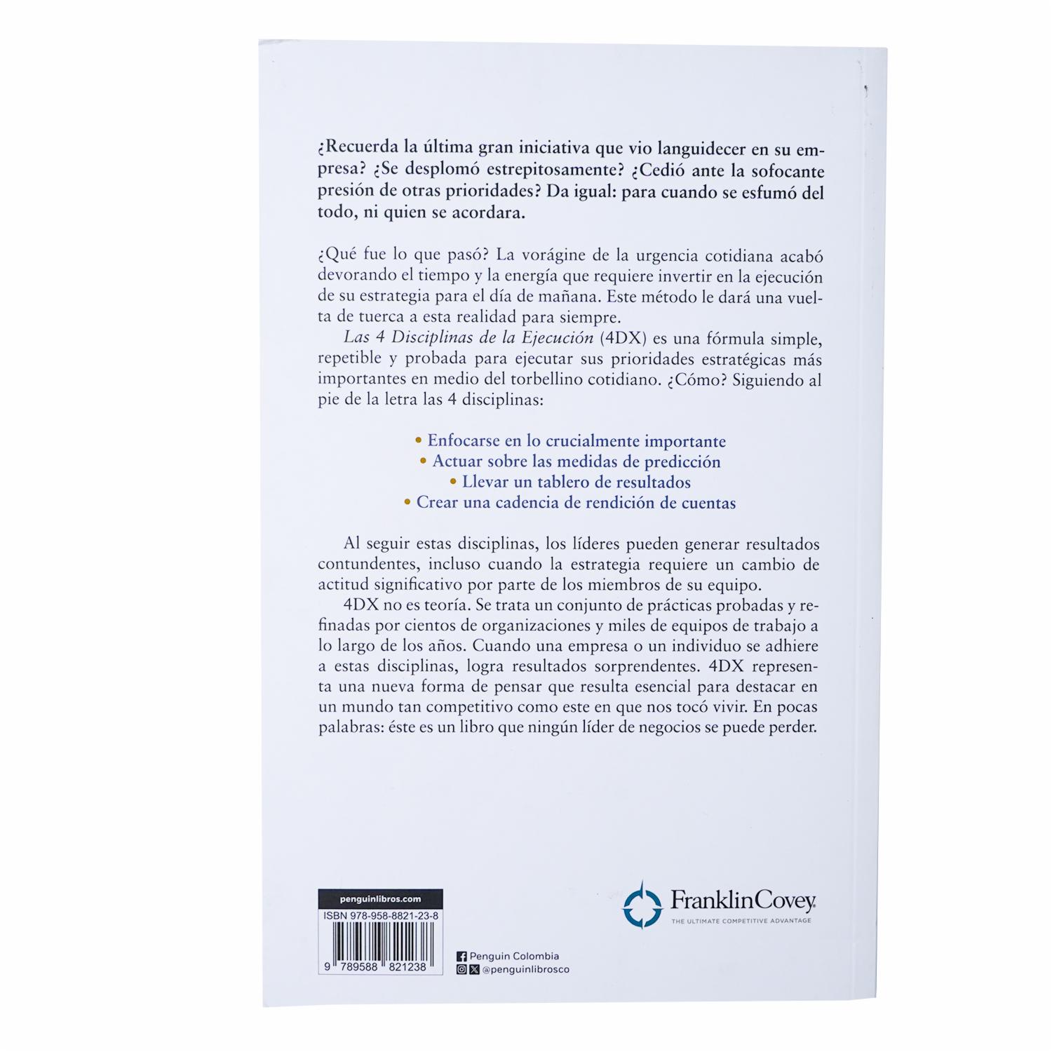 Las 4 Disciplinas De La Ejecución Chris McChesney CONECTA 376 Páginas