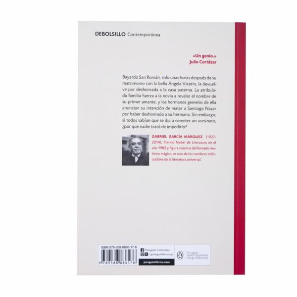 Crónica De Una Muerte Anunciada Gabriel García Márquez DEBOLSILLO 136 Páginas