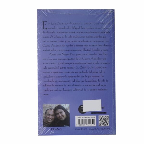 El Quinto Acuerdo Miguel Ruiz URANO 223 Páginas - Imagen 2