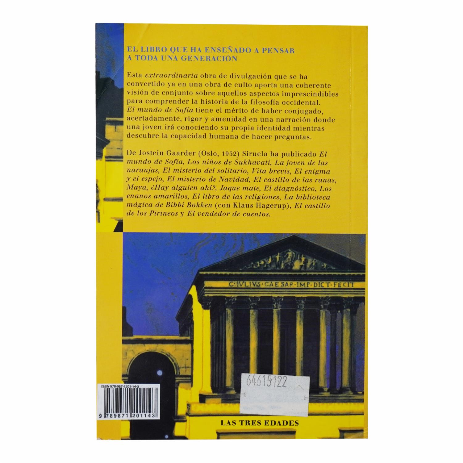El Mundo De Sofia Jostein Gaarder MR.BOOKS 656 Páginas