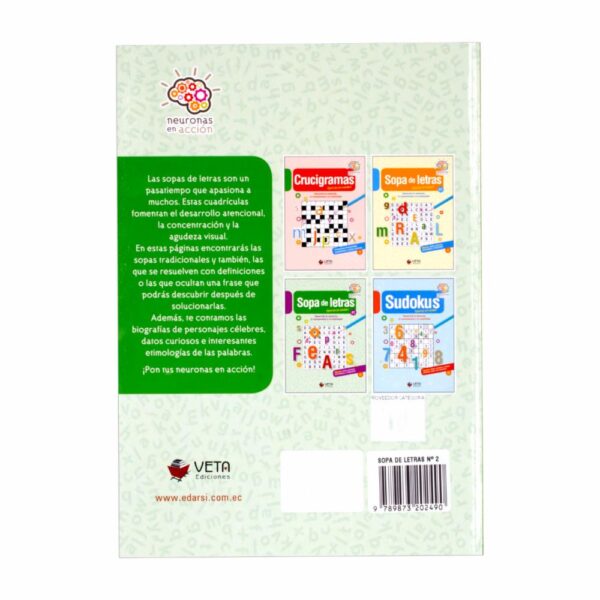 Libro Sopas De Letras N 2 GUADAL 79 Páginas - Imagen 2