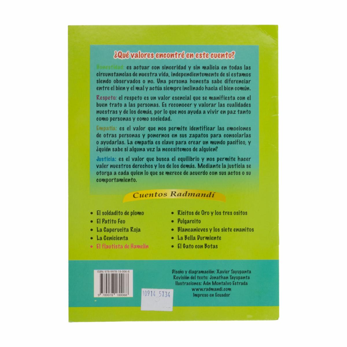 Libro El Flautista De Hamelin A5 RADMANDÍ 11 Páginas - Imagen 2