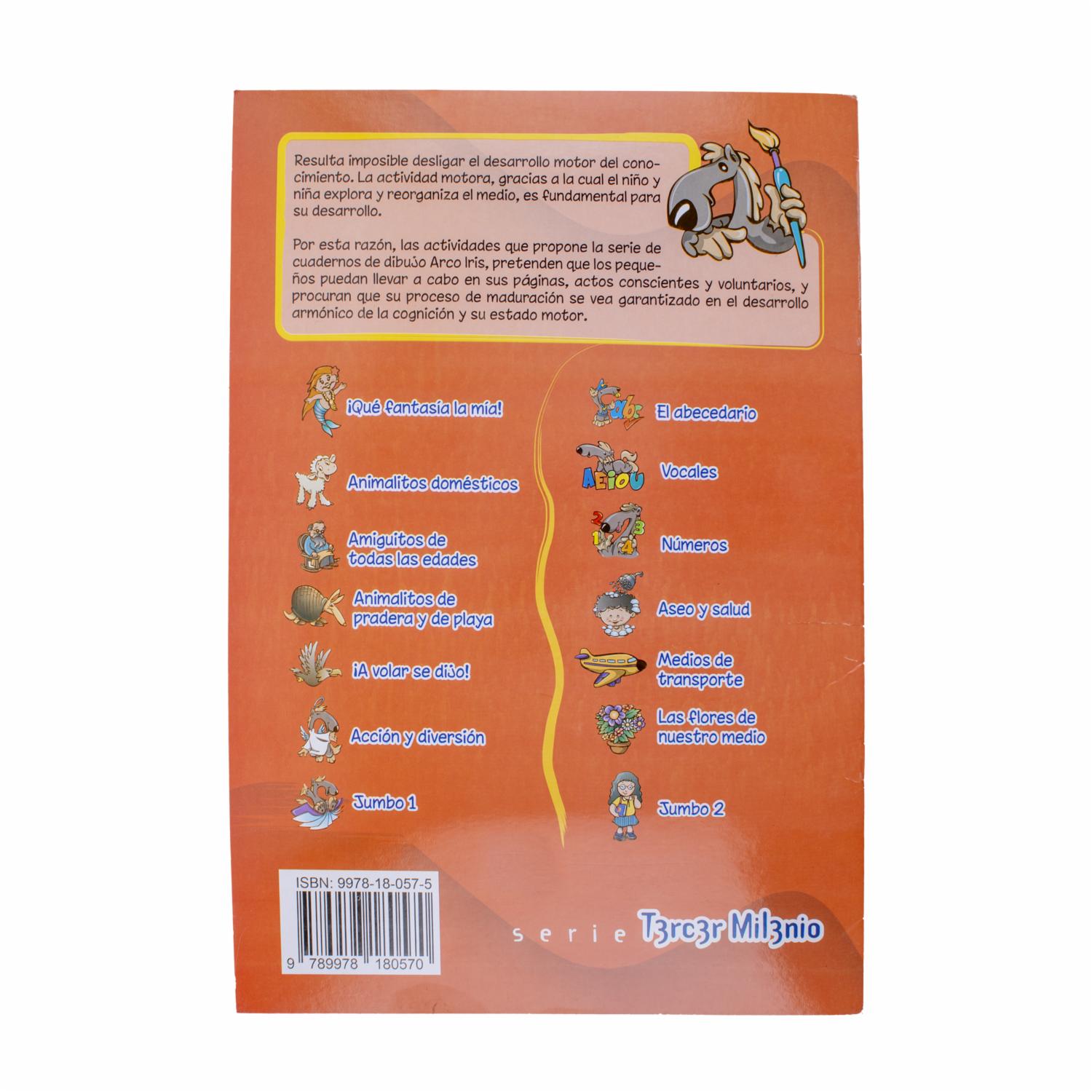 Libro Animalitos Domésticos Arco Iris TERCER MILENIO 12 Páginas