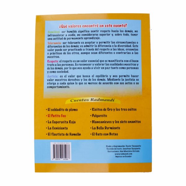 Libro Patito Feo Cuenta Conmigo RADMANDÍ 13 Páginas - Imagen 2