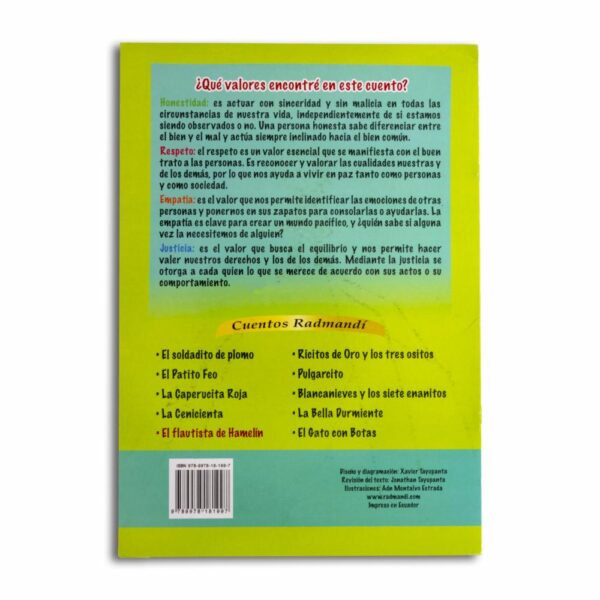 Libro Flautista De Hamelin Cuenta Conmigo RADMANDI 13 Páginas - Imagen 2