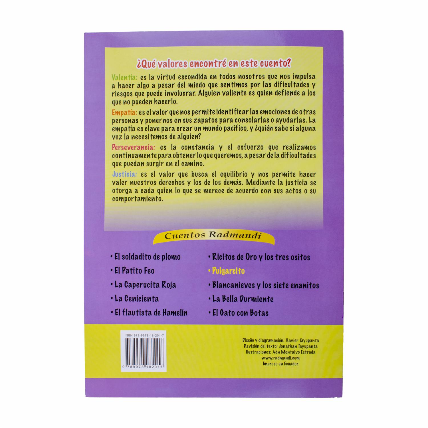 Libro Pulgarcito Cuenta Conmigo RADMANDÍ 13 Páginas