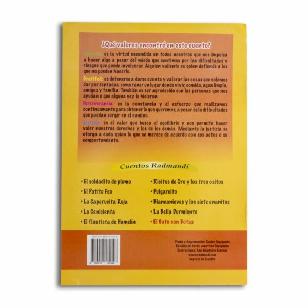 Libro Gato Con Botas Cuenta Conmigo RADMANDI 13 Páginas - Imagen 2