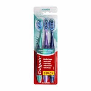 Cepillo Dental 360 Medio Precio Especial COLGATE 1X3 Unidades