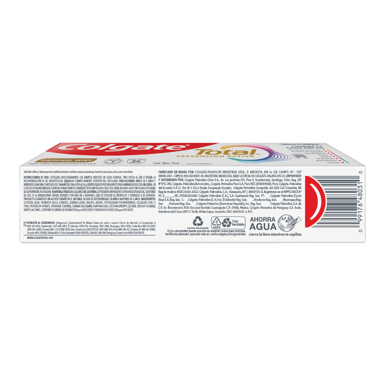 Crema Dental Total Original Mint COLGATE 75 Ml - Imagen 2