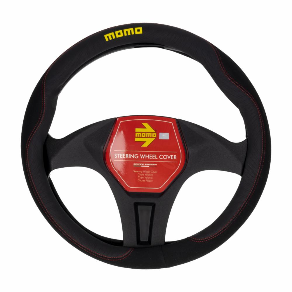 Cubre Volante Diseño Alcántara Negro  Gris 11 MOMO Unidad