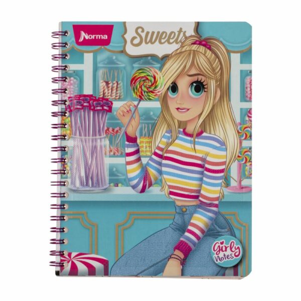 Cuaderno Espiral Universitario Tapa Flexible A Líneas MADISON 100 Hojas