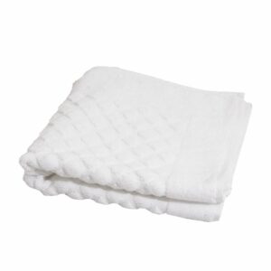Pie De Baño Diseño Rombos Blanco SPRINGFIELD 6o X 50 Cm