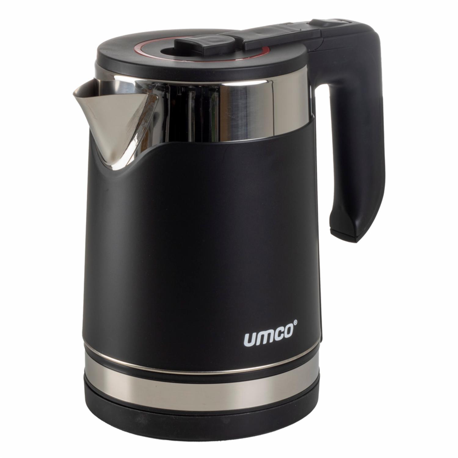 Hervidor De Agua Negro 1000W UMCO 1.8 L - Megamaxi