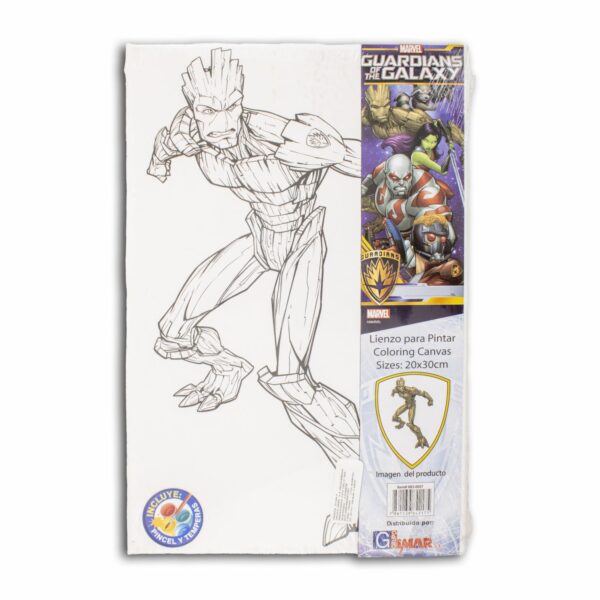 Lienzo Pre Impreso Diseño Groot DISNEY 20X30CM