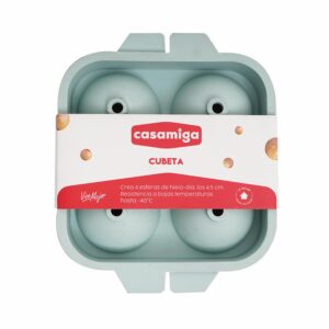 Cubeta Para Hielos De Silicon CASAMIGA 4 Hielos