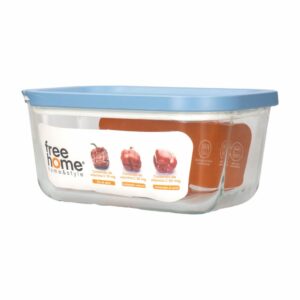 Repostero Refractario Con Válvula Y Fecha Celeste FREE HOME 800 Ml