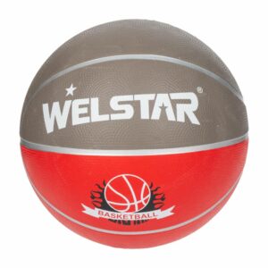 Pelota Basket Roja Y Gris WELSTAR Numero 7