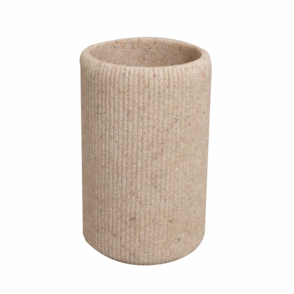 Porta Cepillos Granito Beige Nature FREE HOME 1 Pieza