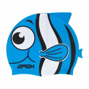 Gorro De Natación Para Niños Diseño Pez Azul APEX 1 Pieza