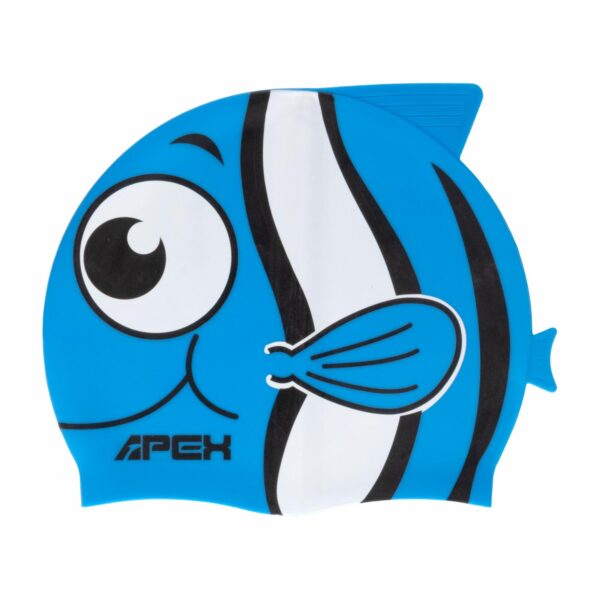 Gorro De Natación Para Niños Diseño Pez Azul APEX 1 Pieza