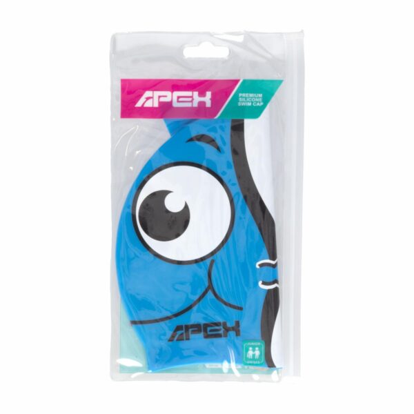 Gorro De Natación Para Niños Diseño Pez Azul APEX 1 Pieza - Imagen 2