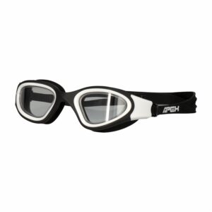 Gafas De Natación Negro Con Blanco APEX 1 Pieza