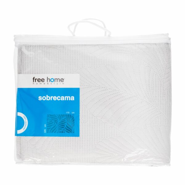 Sobrecama Agnes Unicolor Gris FREE HOME 1 Plaza Y 1/2